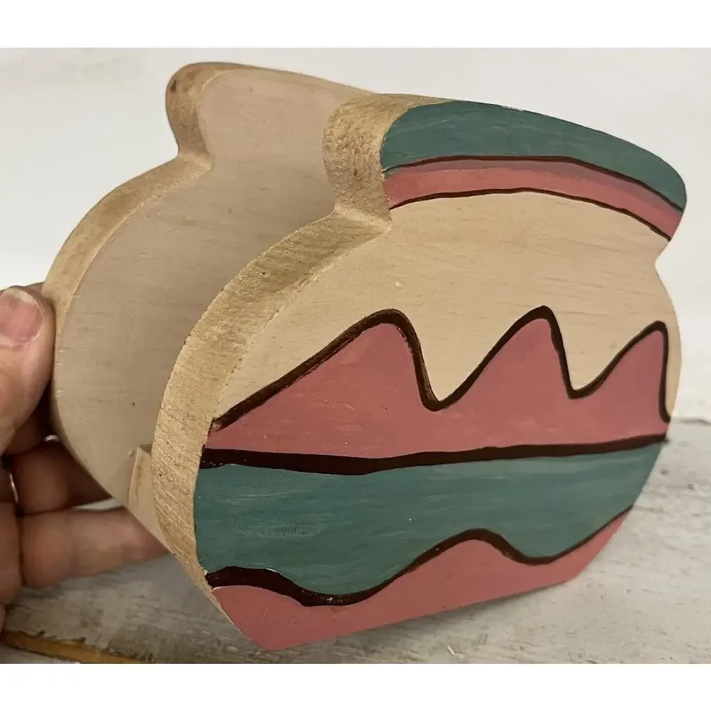 Vintage Adobe Pueblo House Style Napkin Holder Southwest Decor Cliff Dwelling NA
